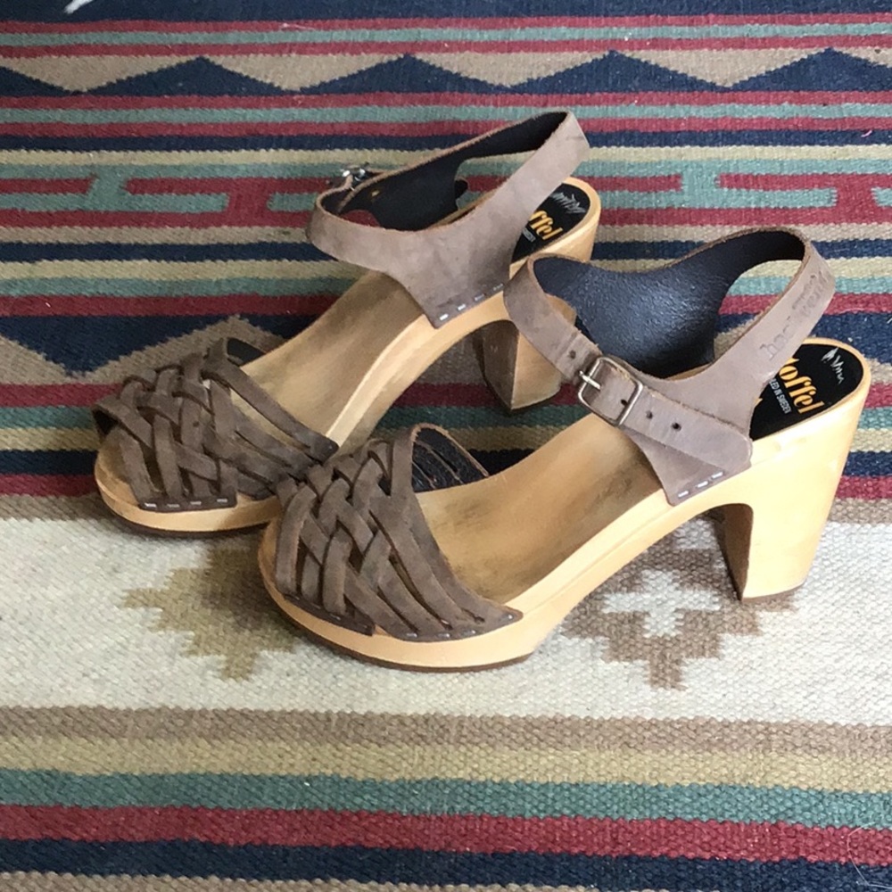 Gray Swedish Hasbeen Sandals